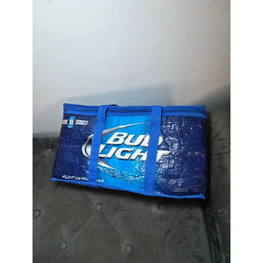 Bud Light Insulated Cooler Tote Bag - Blue